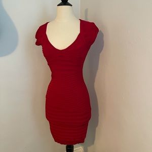 Guess by Marciano Red Bodycon Dress